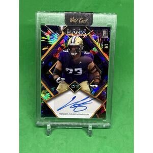 Roger Rosengarten 2024 Wild Card Auto Mania Rookie 1/1 - Case Has Scratch